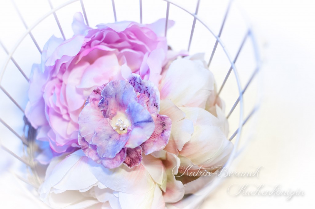 Rose Fondant Blüten Tutorial Torte Kuchenkönigin Blue for you
