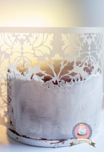 Kuchenkönigin Tutorial Cake Stencil Techniken Anleitung Tutorial Motivtorten Hochzeit Spitze Motivtorte