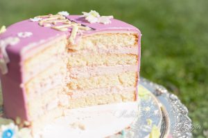 Birthday Taufe Girl Baby Mädchen Torte Kuchen Himbeertorte Fondant rosa flieder sweet